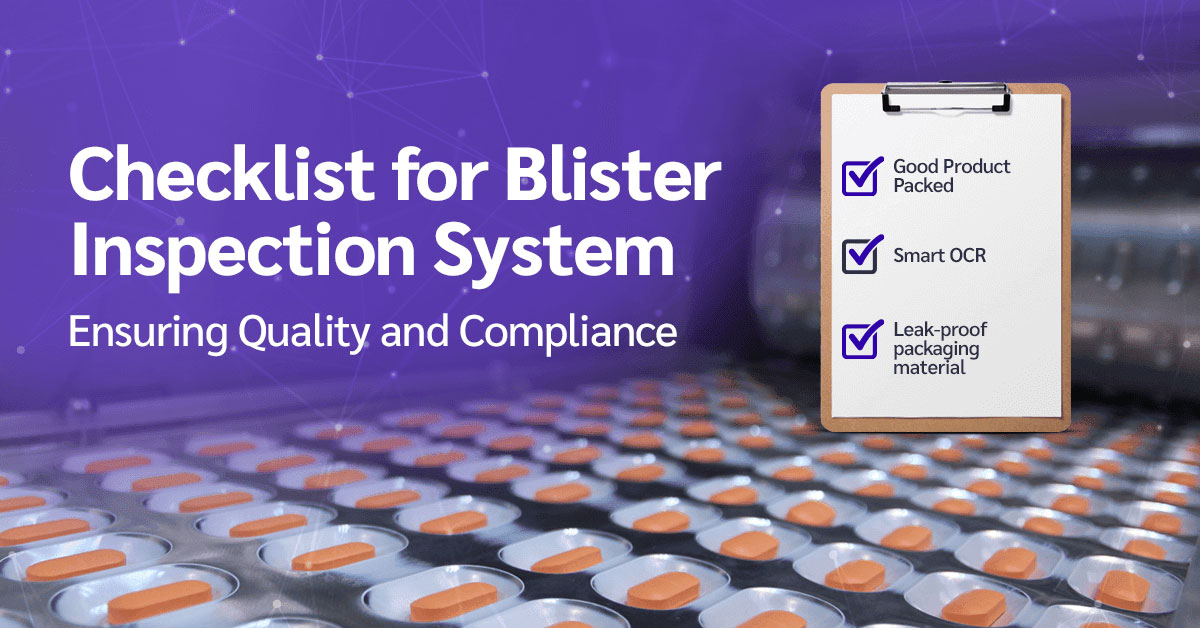 Checklist for Blister Inspection System