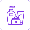 Icon representing cosmetic and skincare products