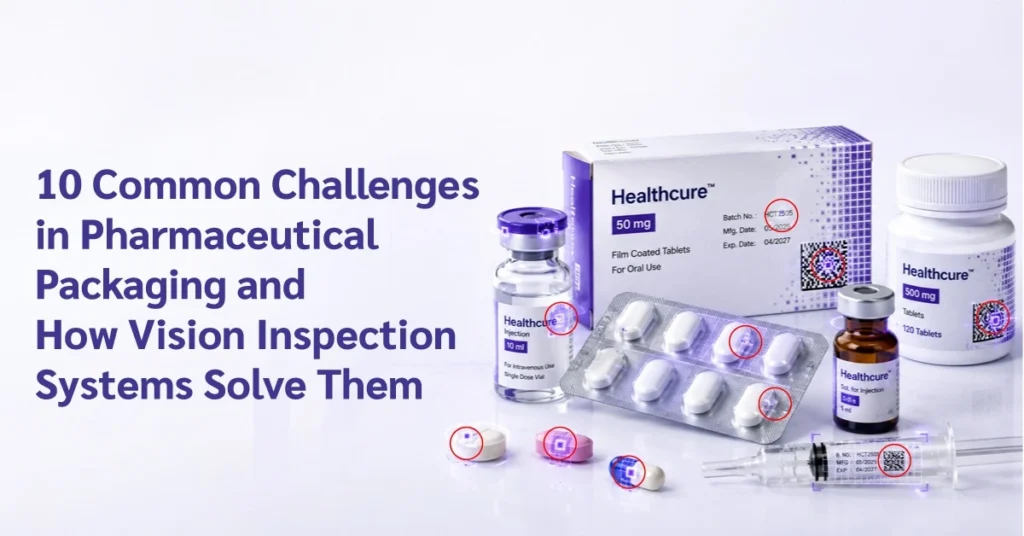 10 Common Challenges in Pharmaceutical Packaging and How Vision Inspection Systems Solve Them